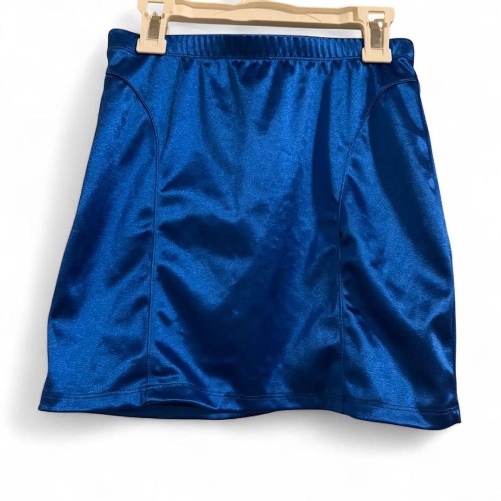 POSTER GIRL Metallic Blue Skirt